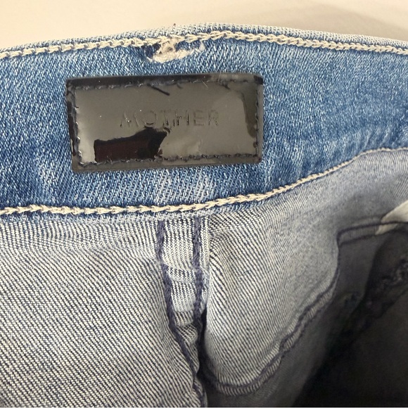 MOTHER The Wrapper Patch Springy Ankle We The Animals Blue Size 24 - Picture 11 of 15